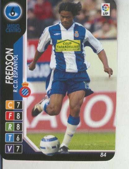 Cromo: Derby Total 2004-2005: R.C.D.Espanyol numero 06: Fredson