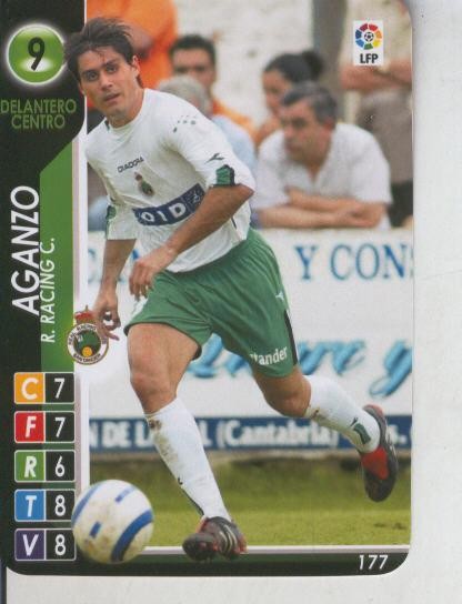 Cromo: Derby Total 2004-2005: R.Racing C. numero 09: Aganzo