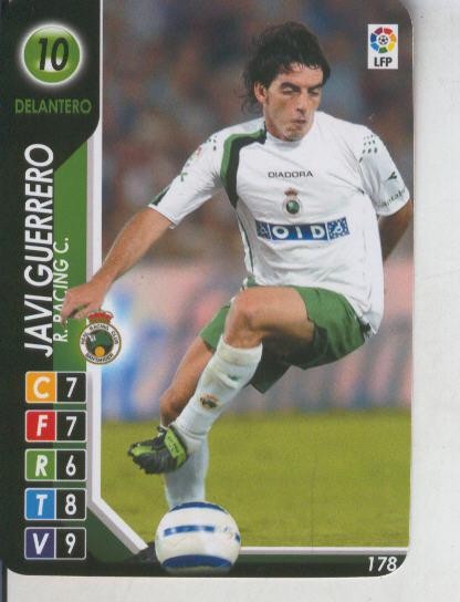 Cromo: Derby Total 2004-2005: R.Racing C. numero 10: Javi Guerrero