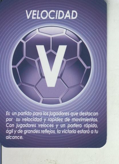Cromo: Derby Total 2004-2005: Carta de Inicio: Velocidad - V -