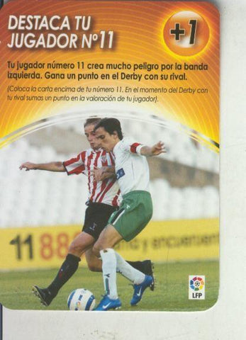 Cromo: Derby Total 2004-2005: Medio tiempo: Destaca tu jugador numero 11