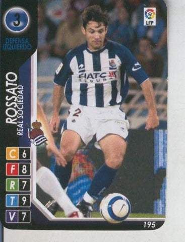Cromo: Derby Total 2004-2005: Real Sociedad numero 03: Rossato