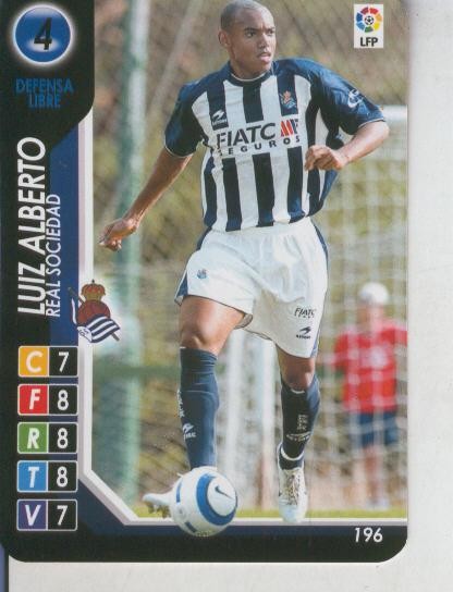 Cromo: Derby Total 2004-2005: Real Sociedad numero 04: Luiz Alberto