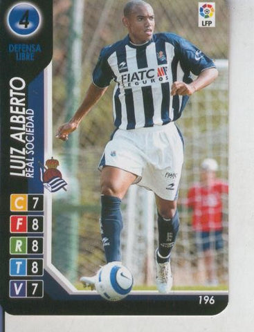 Cromo: Derby Total 2004-2005: Real Sociedad numero 04: Luiz Alberto