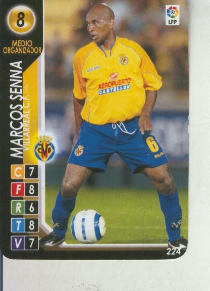Cromo: Derby Total 2004-2005: Villarreal C.F. numero 08: Marcos Senna