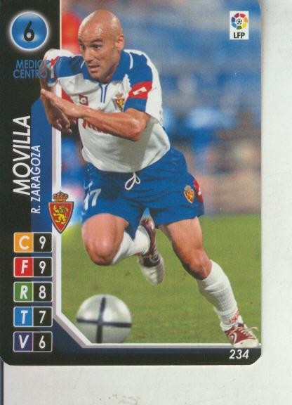 Cromo: Derby Total 2004-2005: R.Zaragoza numero 06: Movilla