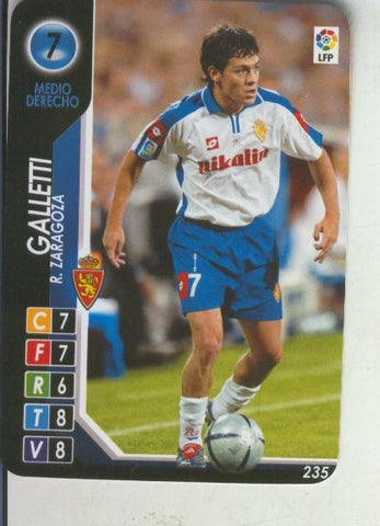 Cromo: Derby Total 2004-2005: R.Zaragoza numero 07: Galletti