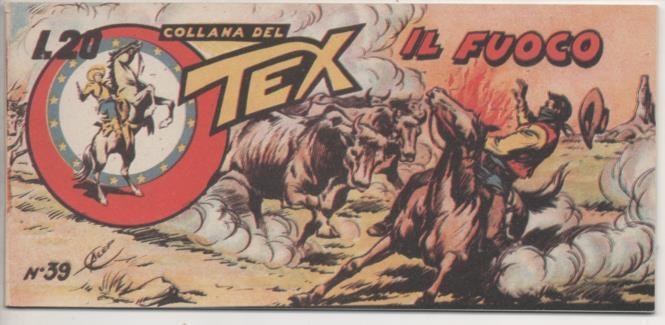 Comic E00334: Collana del Tex L20 nº 39 Nuova Serie. Il Fuoco