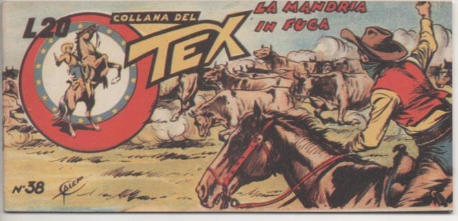 Comic E00333: Collana del Tex L20 nº 38 Nuova Serie. La Mandria in Fuga