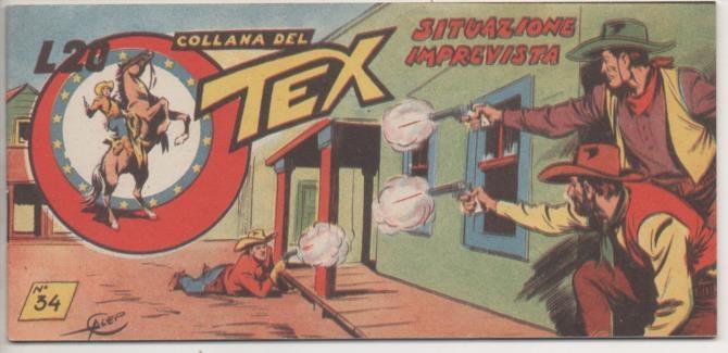 Comic E00329: Collana del Tex L20 nº 34 Nuova Serie. Situazione Imprevista