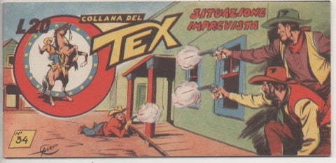 Comic E00329: Collana del Tex L20 nº 34 Nuova Serie. Situazione Imprevista