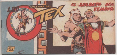 Comic E00324: Collana del Tex L20 nº 29 Nuova Serie. Il Segreto del Tempio