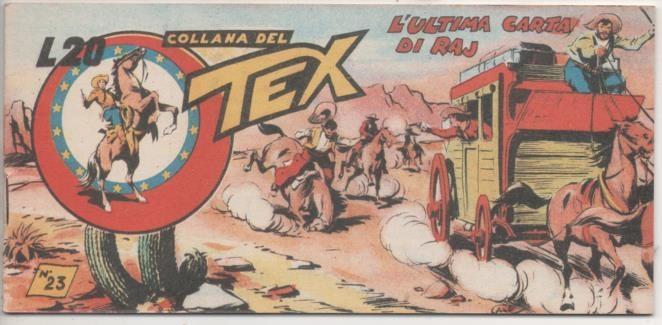 Comic E00318: Collana del Tex L20 nº 23 Nuova Serie. L'Ultima Carta di Raj