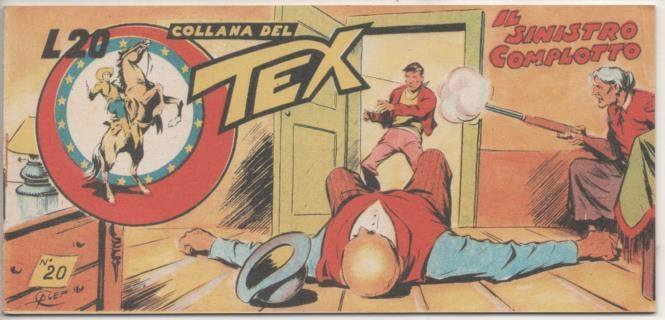 Comic E00315: Collana del Tex L20 nº 20 Nuova Serie. Il Sinistro Complotto