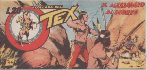 Comic E00339: Collana del Tex L20 nº 44 Nuova Serie. Il Messaggio di Morte