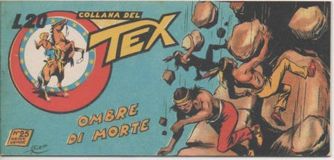 Comic E00366: Collana delTex L20 nº 25 Serie Verde. Ombre di Morte