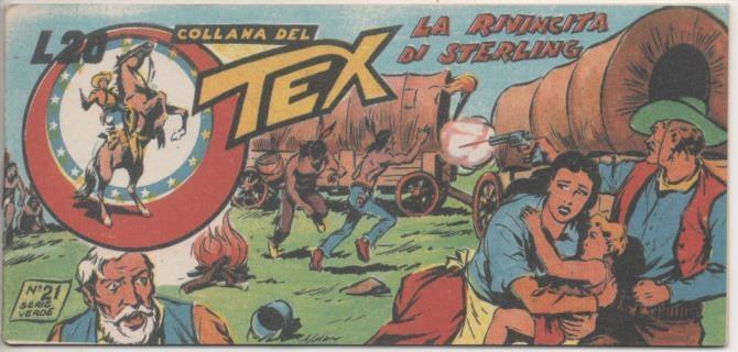 Comic E00362: Collana del Tex L20 nº 21 Serie Verde. La Rivincita di Sterling