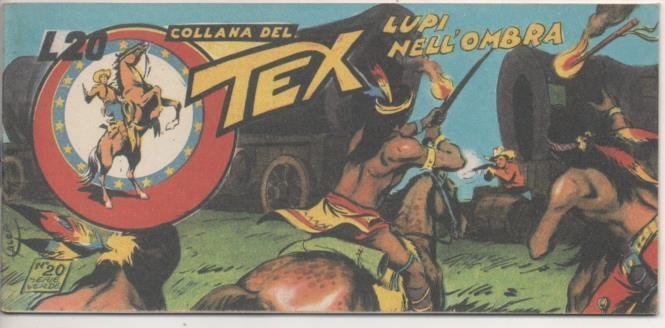 Comic E00361: Collana del Tex L20 nº 20 Serie Verde. Lupi nell'Ombra