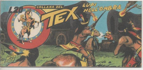 Comic E00361: Collana del Tex L20 nº 20 Serie Verde. Lupi nell'Ombra