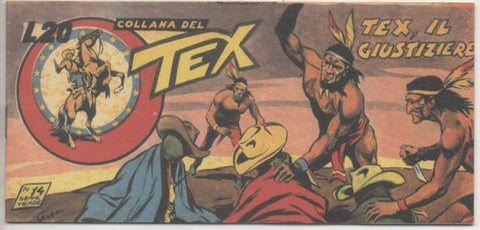 Comic E00355: Collana del Tex L20 nº 14 Serie Verde. Tex, il Giustiziere