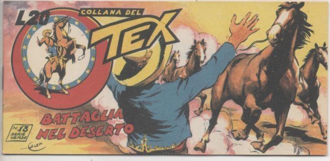 Comic E00354: Collana del Tex L20 nº 13 Serie Verde. Battaglia nel Deserto