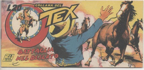 Comic E00354: Collana del Tex L20 nº 13 Serie Verde. Battaglia nel Deserto