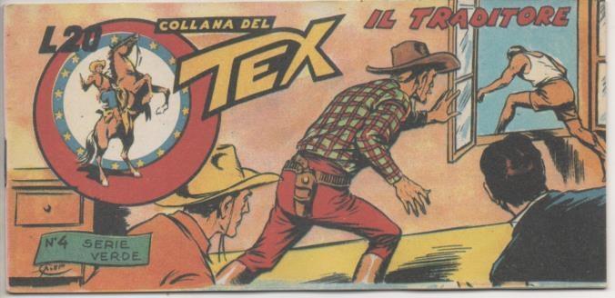 Comic E00345: Collana del Tex L20 nº 4 Serie Verde. Il Traditore