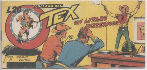 Comic E00343: Collana del Tex L20 nº 2 Serie Verde. Un Arrare Misterioso