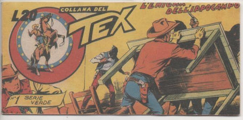 Comic E00342: Collana del Tex L20 nº 1 Serie Verde. L'Enigma dell'Ippocampo