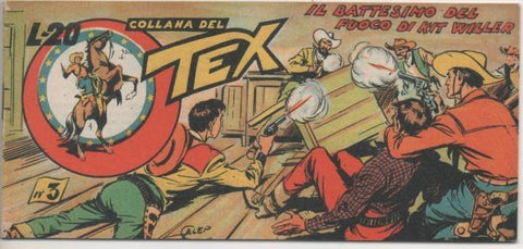 Comic E00274: Collana del Tex L20 nº 3. Il Battesimo del Fuogo di kit Willer