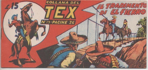 Comic E00250: Callana del Tex L15 nº 29. Il Tradimento di El Fierro