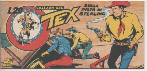 Comic E00369: Collana del Tex L20 nº 28 Serie Verde. Sulla Pista ci Sterling
