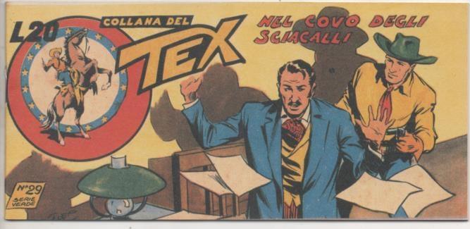 Comic E00370: Collana del Tex L20 nº 29 Serie Verde. Nel Covo degle Sciacalli