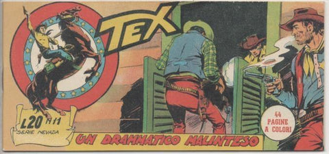 Comic E00457: Collada del Tex L20 nº 11 Serie Nevada. Un Drammatico Malinteso