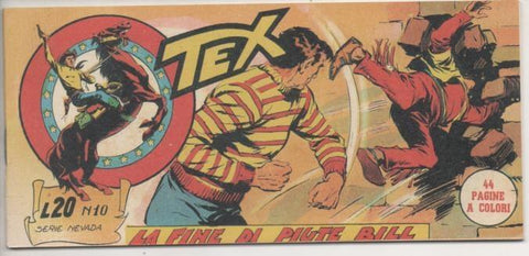 Comic E00456: Collada del Tex L20 nº 10 Serie Nevada. La Fine di Piute Bill