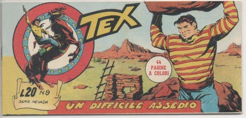 Comic E00455: Collada del Tex L20 nº 9 Serie Nevada. Un Difficile Assedio