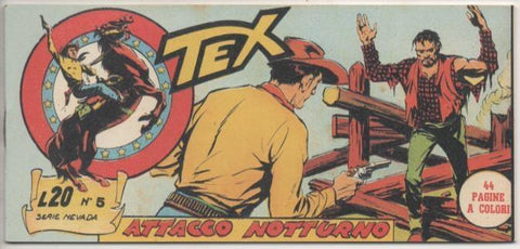 Comic E00451: Collada del Tex L20 nº 5 Serie Nevada. Attacco Notturno