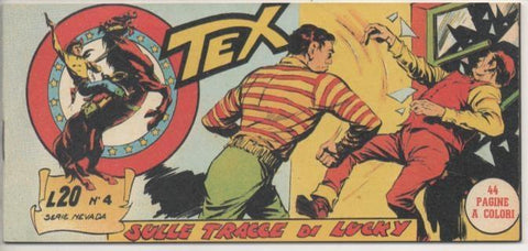 Comic E00450: Collada del Tex L20 nº 4 Serie Nevada. Sulle Tracce di Lucky