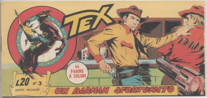 Comic E00449: Collada del Tex L20 nº 3 Serie Nevada. Un Barman Sfortunato