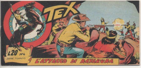 Comic E00435: Collana del Tex L20 nº 4 Serie Topazio. L'Attacco di Rayakura