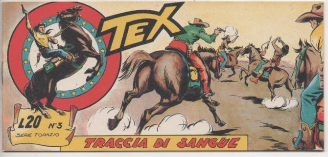 Comic E00434: Collana del Tex L20 nº 3 Serie Topazio. Traccia di Sangue