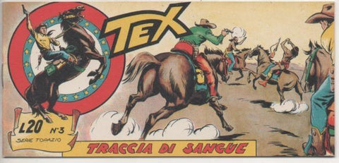 Comic E00434: Collana del Tex L20 nº 3 Serie Topazio. Traccia di Sangue