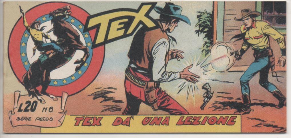Comic E00479: Collana del Tex L20 nº 6 Serie Pecos. Tex da' una Lezione