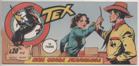Comic E00475: Collada del Tex L20 nº 2 Serie Pecos. Una Corsa Pericolosa 