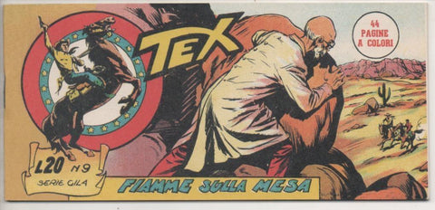 Comic E00470: Collada del Tex L20 nº 9 Serie Gila. Fiamme sulla Mesa