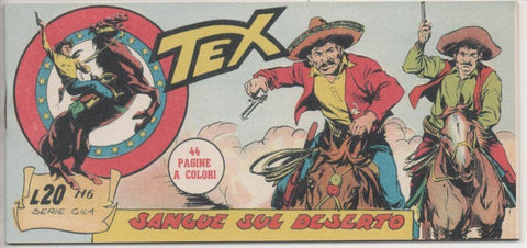 Comic E00467: Collada del Tex L20 nº 6 Serie Gila. Sangue sul Deserto
