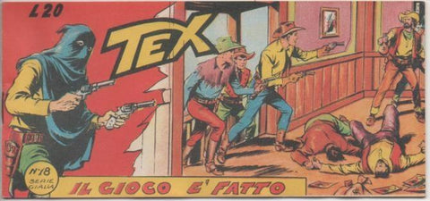 Comic E00431: Collana del Tex L20 nº 18 Serie Gialla. Il Gioco E'Fatto