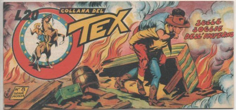 Comic E00397: Collada del Tex L20 nº 8 Serie Rossa. Sulle Soclie dell'Inferno