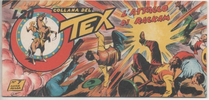 Comic E00396: Collana del Tex L20 nº 7 Serie Rossa. L'Attacco di Rackam