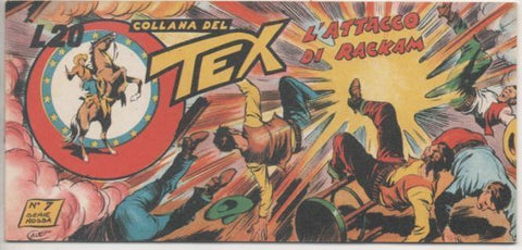 Comic E00396: Collana del Tex L20 nº 7 Serie Rossa. L'Attacco di Rackam
